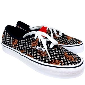 Vans Authentic Tiger Floral Womens 7 Black